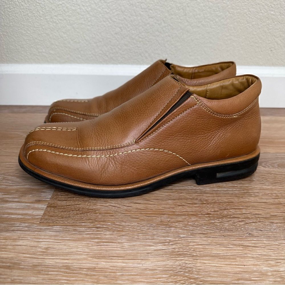Sandro Comfort Walk Men’s Brown Leather Slip On Loafers, Size 10D - Picture 4 of 11